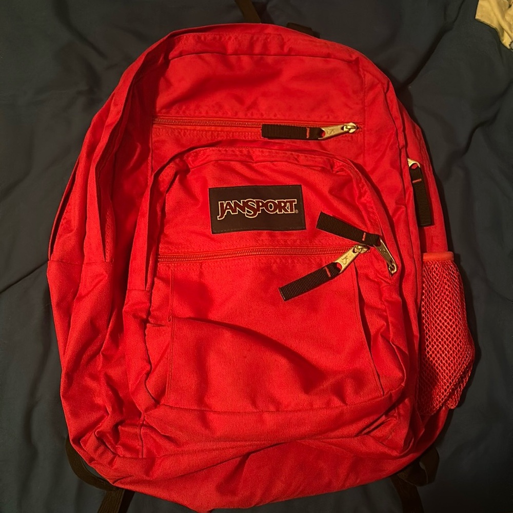 dark PINK big student Jansport backpack